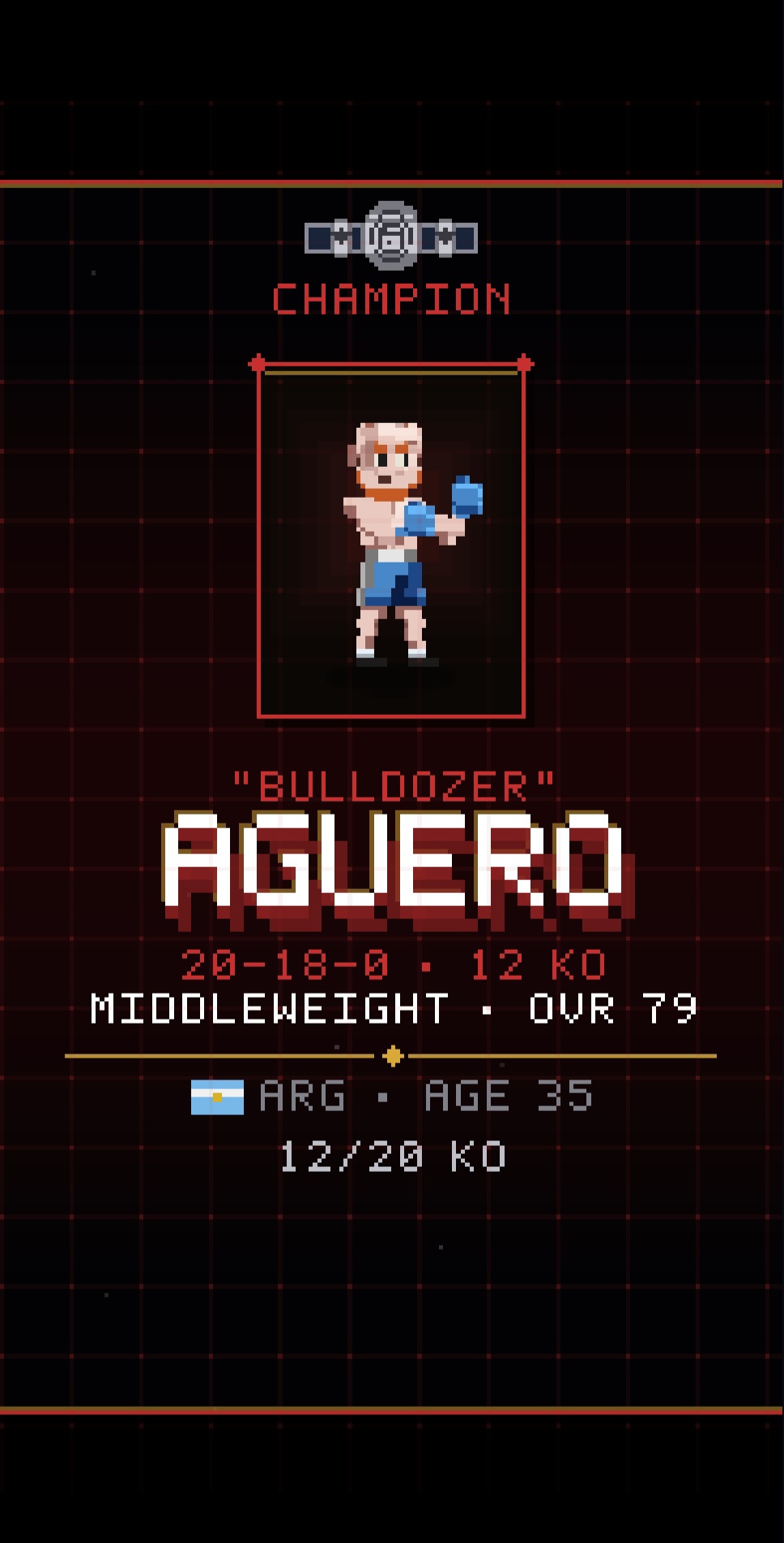 Bulldozer Aguero champion display
